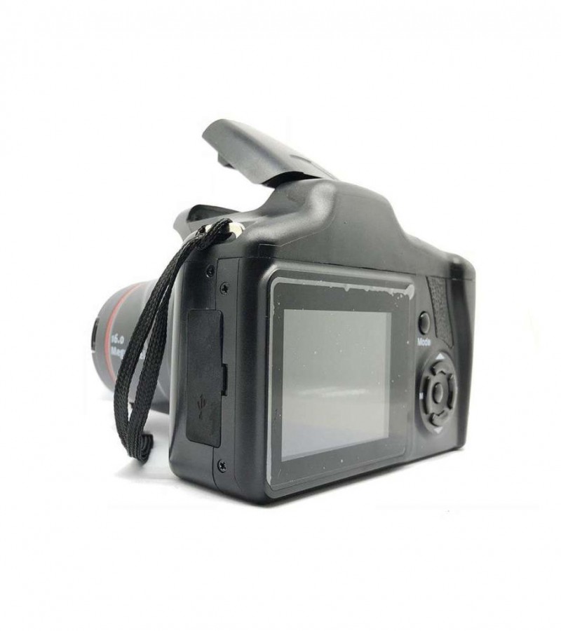 XJ05 Digital Camera SLR 4X Digital Zoom LCD Screen 3mp CMOS 12MP Resolution-Black