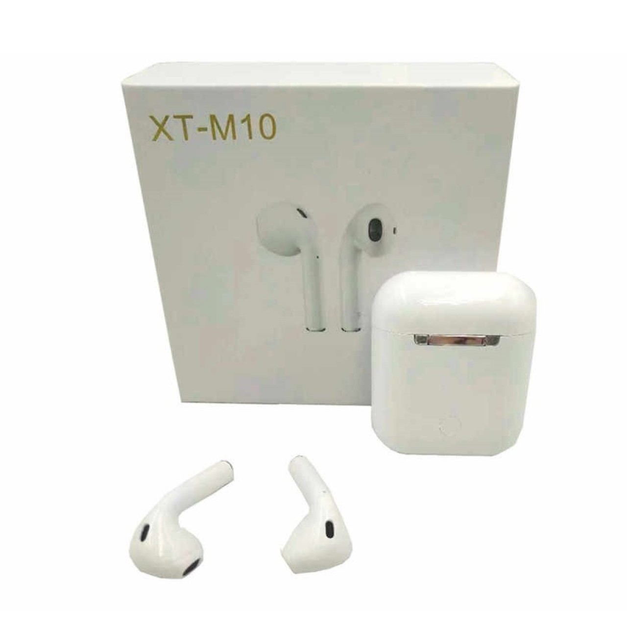 XT M10 TWS 5.0 Bluetooth Earphones Touch Control Airpods with Power Box