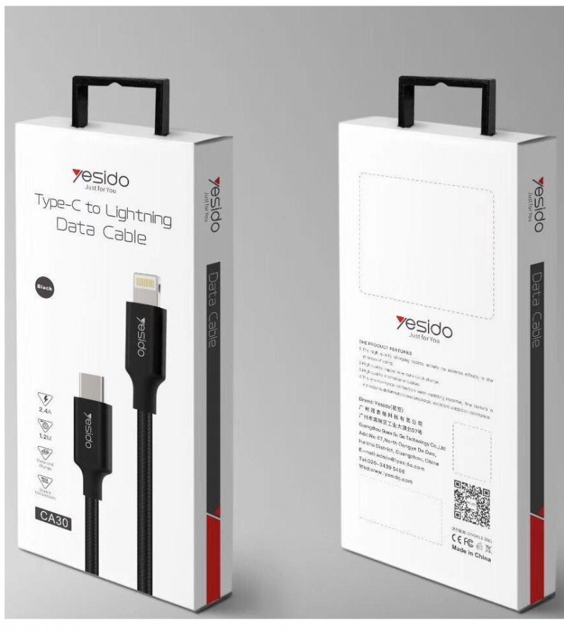 Yesido CA-30 type-c to lightning data cable