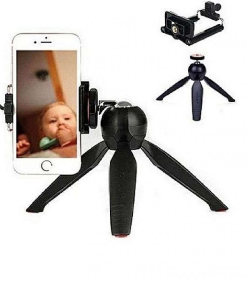 Yunteng YT-228 - Mini Tripod For Mobile Phones & Camera With Mobile Clip