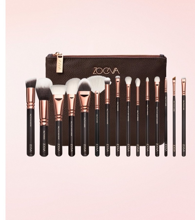Zoeva Makeup Brush Set For Woman Pack of 15 Makeup Brushes