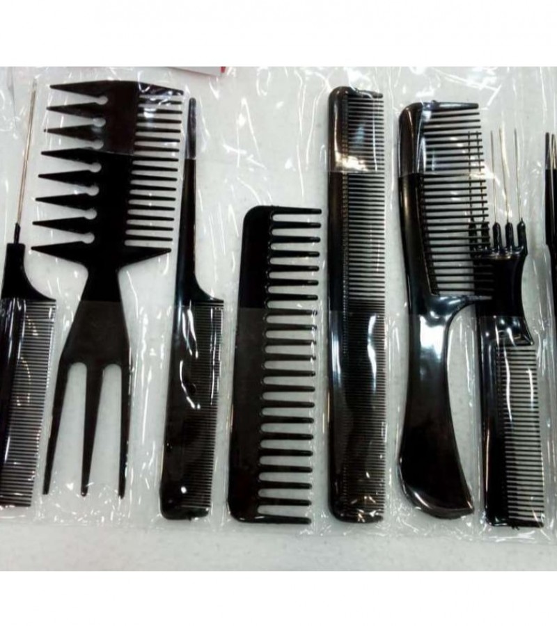 10pcs Set Professional Hair Brush Comb