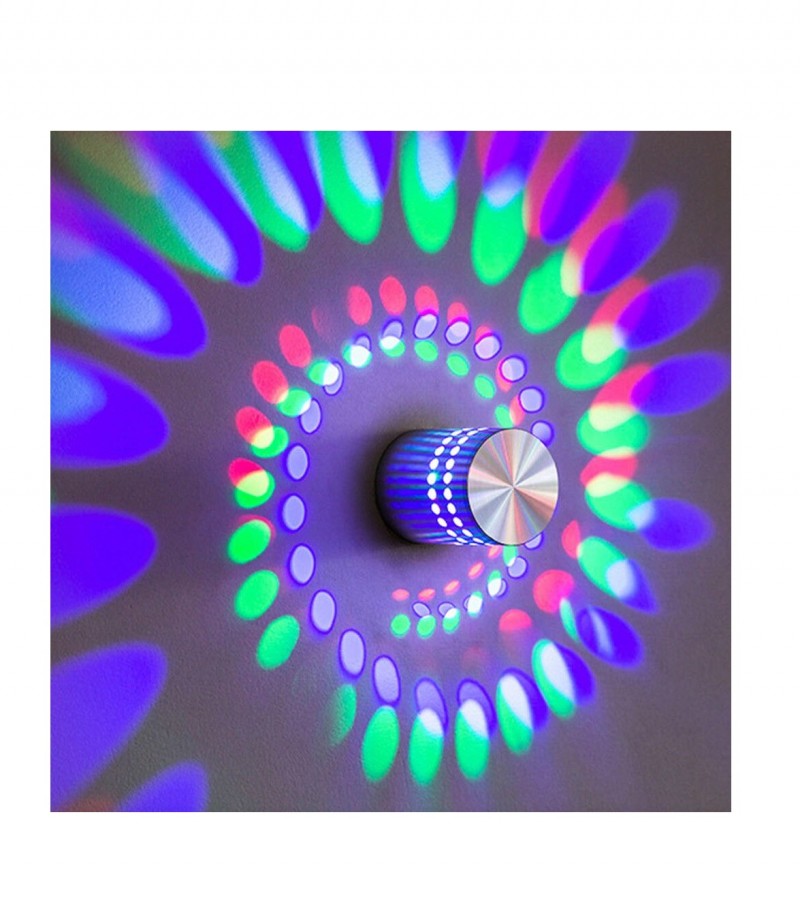 3Watt RGB LED Light Bulb Spiral Ceiling Wall Lamp Remote Control Lamp