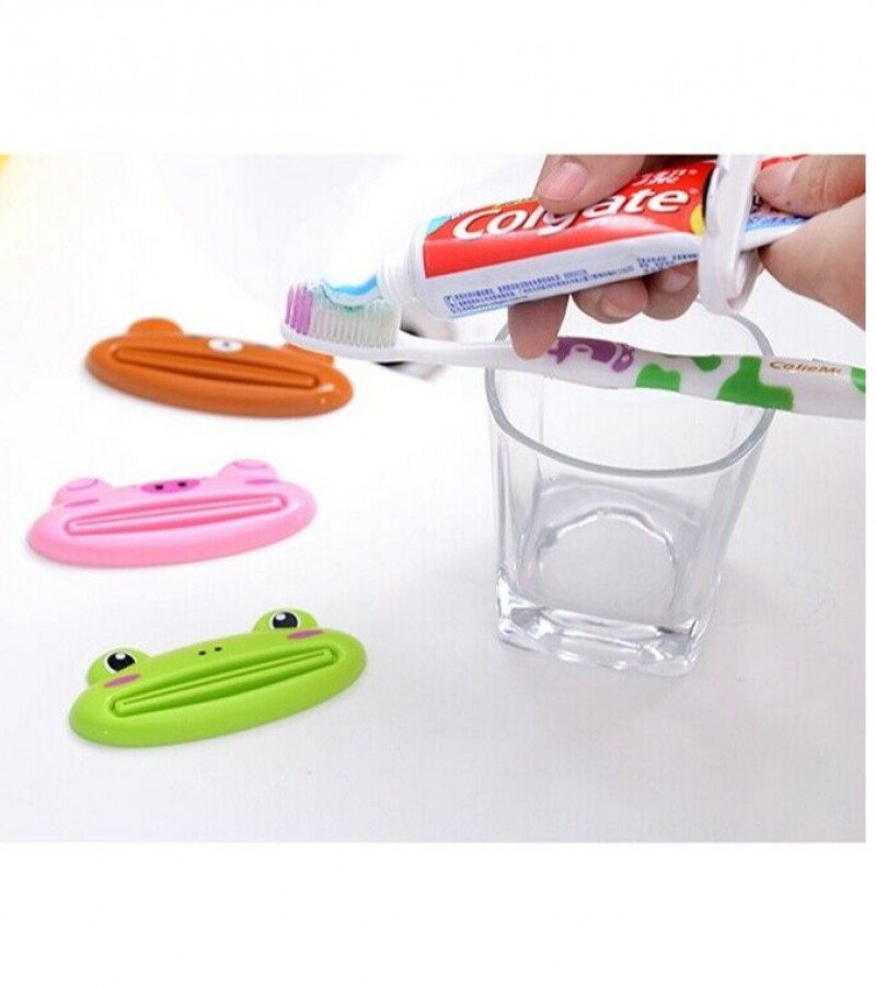 Cartoon Toothpaste Tube Dispenser Squeezer Rolling Holder Rack Clip