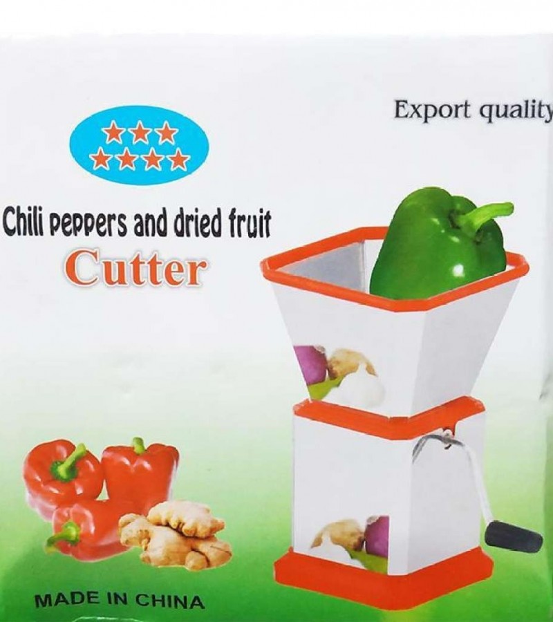 Chilli Peppers & Dried Fruit Cutter - Stainless Steel - Onion Chooper - Kitchen Tool