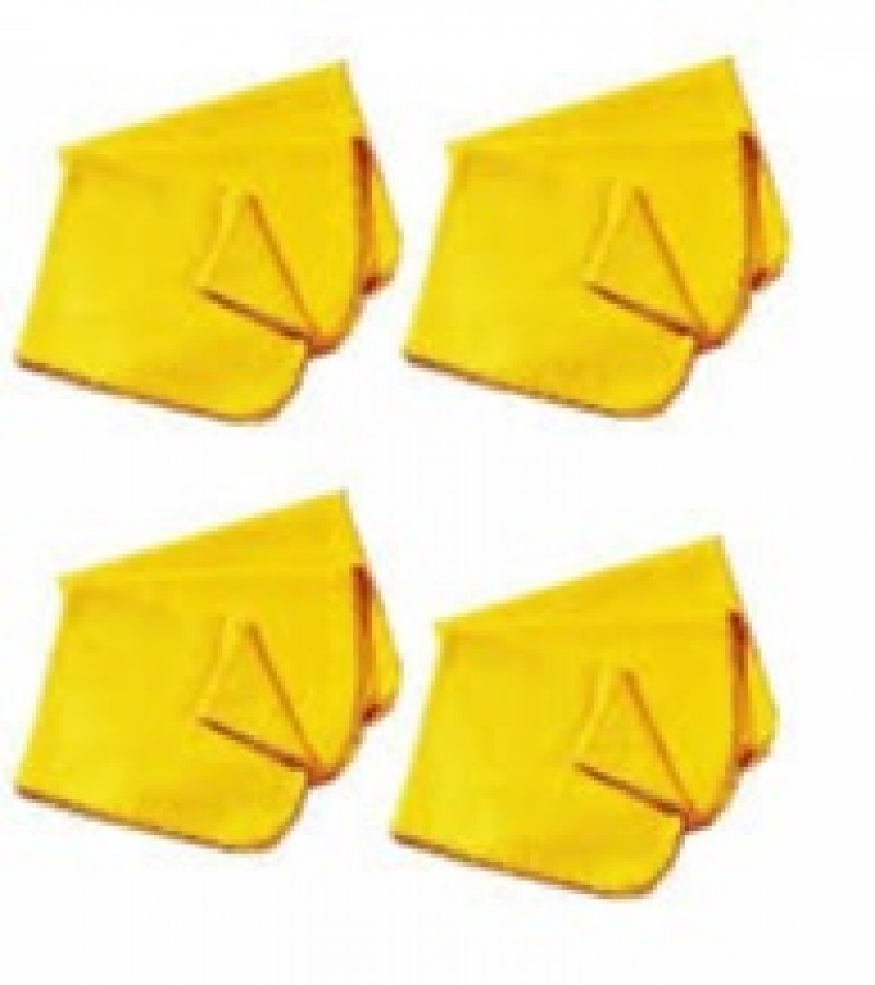 Cotton Yellow Duster Cloth Pack of 3
