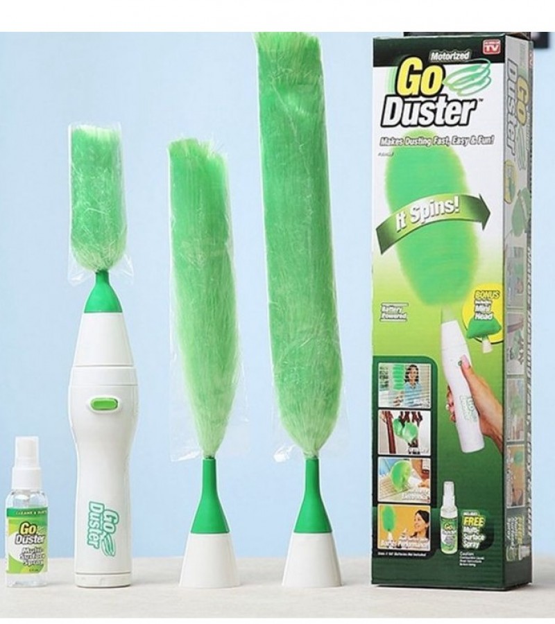 Electronic Motorized Go Duster For Home And Car Wet And Dry Duster Set