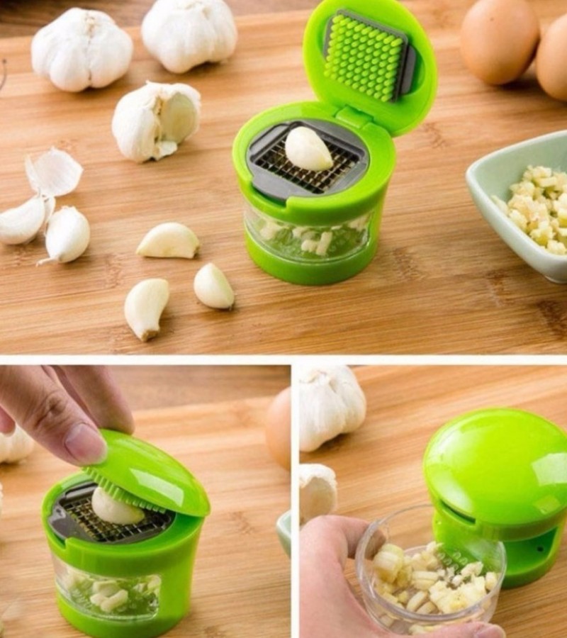 Garlic Food Chopper Cutter Kitchen Gadgets - Green