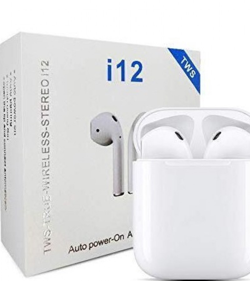 I12 TWS Original Wireless Airpods Earphones Bluetooth 5.0 Stereo Headsets Wireless Earbuds