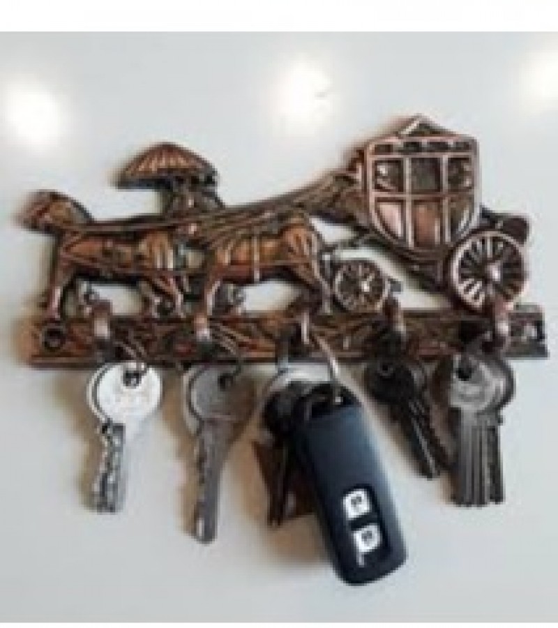 Metal Key Holder Buggi Shape