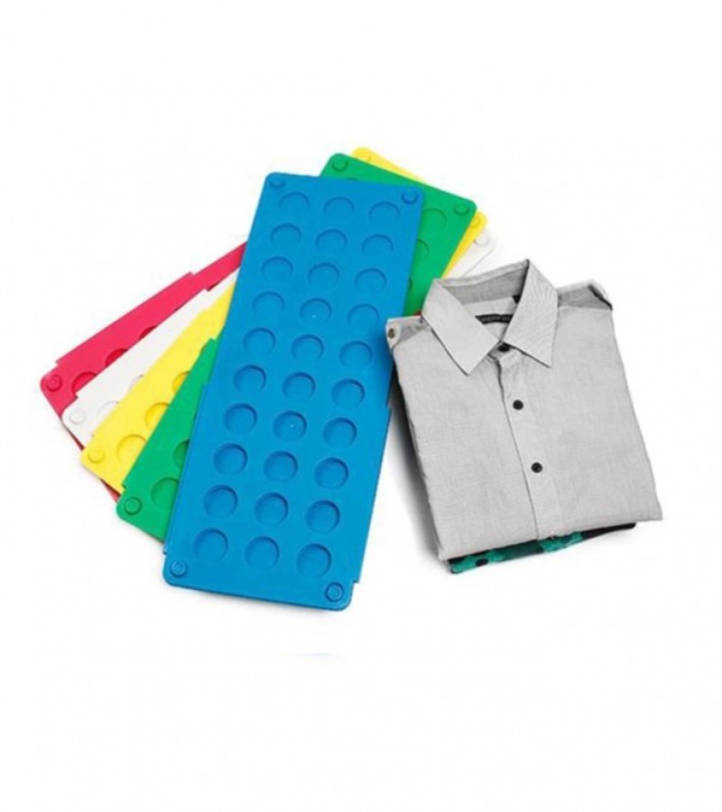 Plastic Adjustable T-Shirt Organizer Clothes Folding Board - Multicolours