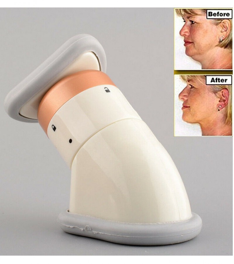 Portable Remove Double Chin Neckline Slimmer Neck Chin Jaw Massager Exerciser