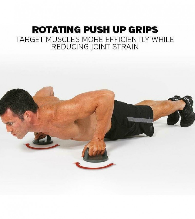 Professional Push Up Pro Rotating Grips Ultimate Upper Body Workout Abs Chest Arms