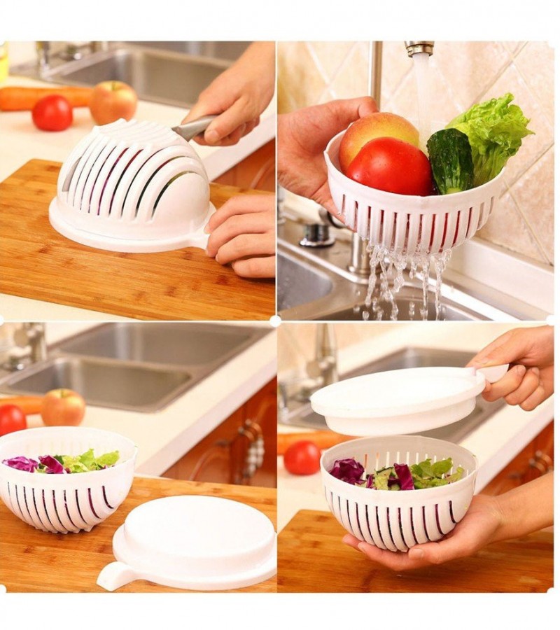 Salad Cutter Bowl Perfect Fruit Vegetable Slicer
