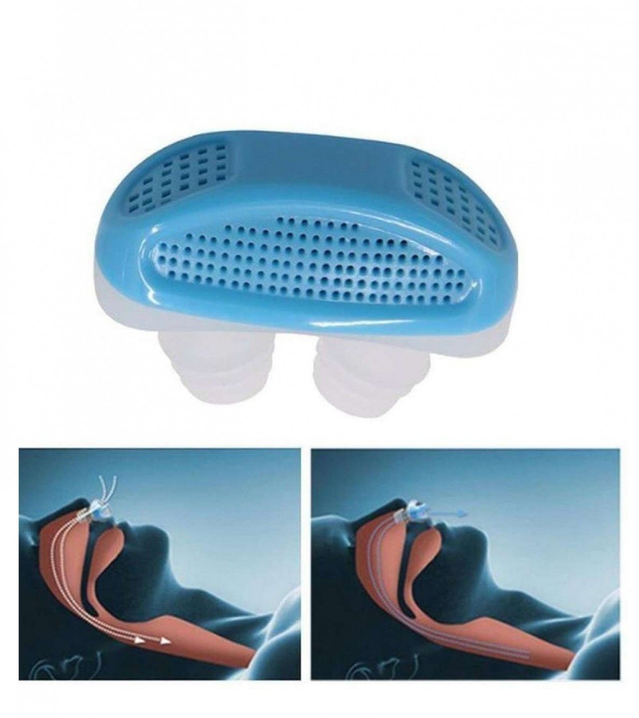 Silicone Anti Snore & Air Purifier Nasal Dilators Aid Device Stop Snoring Nose Sleep Clip