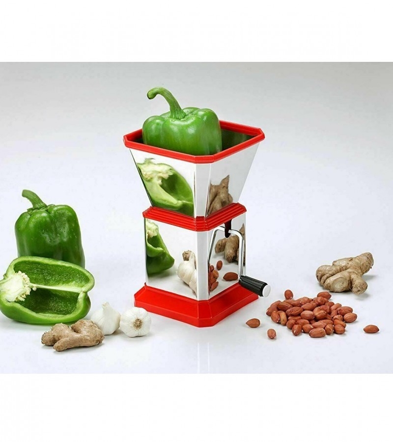 stainless steel vegetable and chilly-cutter, onion chopper, dry fruit crusher