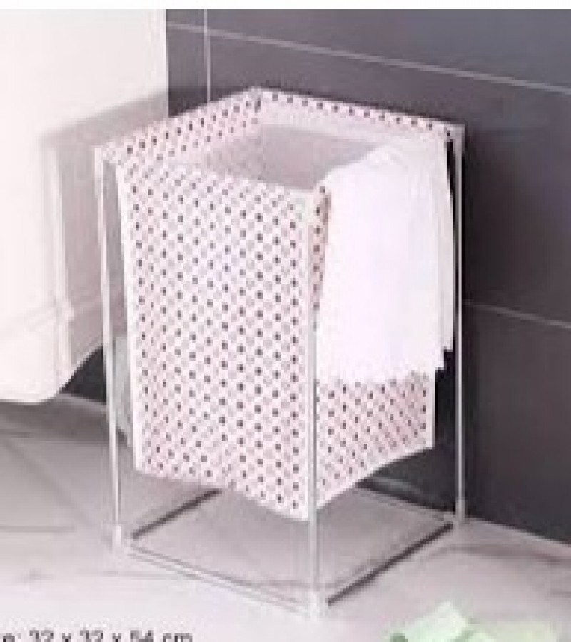 The Drawing Room Foldable Storage Basket Stand Laundry Basket