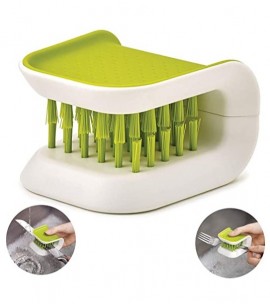 Joseph Joseph BladeBrush Knife & Cutlery Cleaning Brush, Green