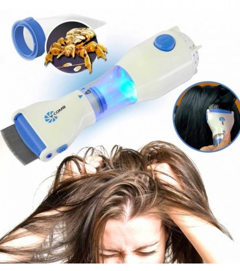 VComb Mess & Chemical Free Head Lice Nit Electrical Treatment