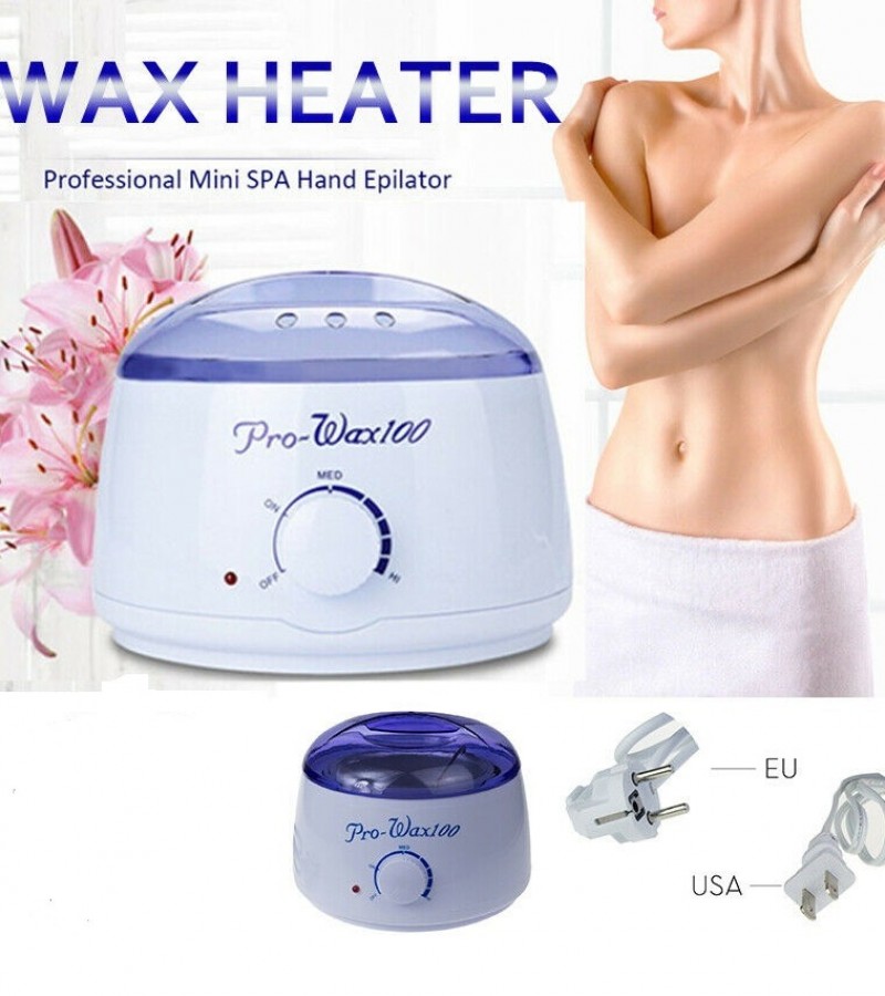 Warmer Beans + Wax Warmer Heater Pot Machine Pro Wax 100 Hair Removal Spa Pot Kit