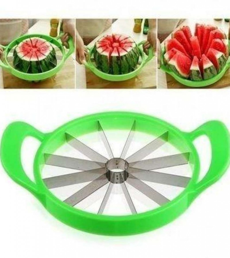 Watermelon Slicer Melon Cutter - Green