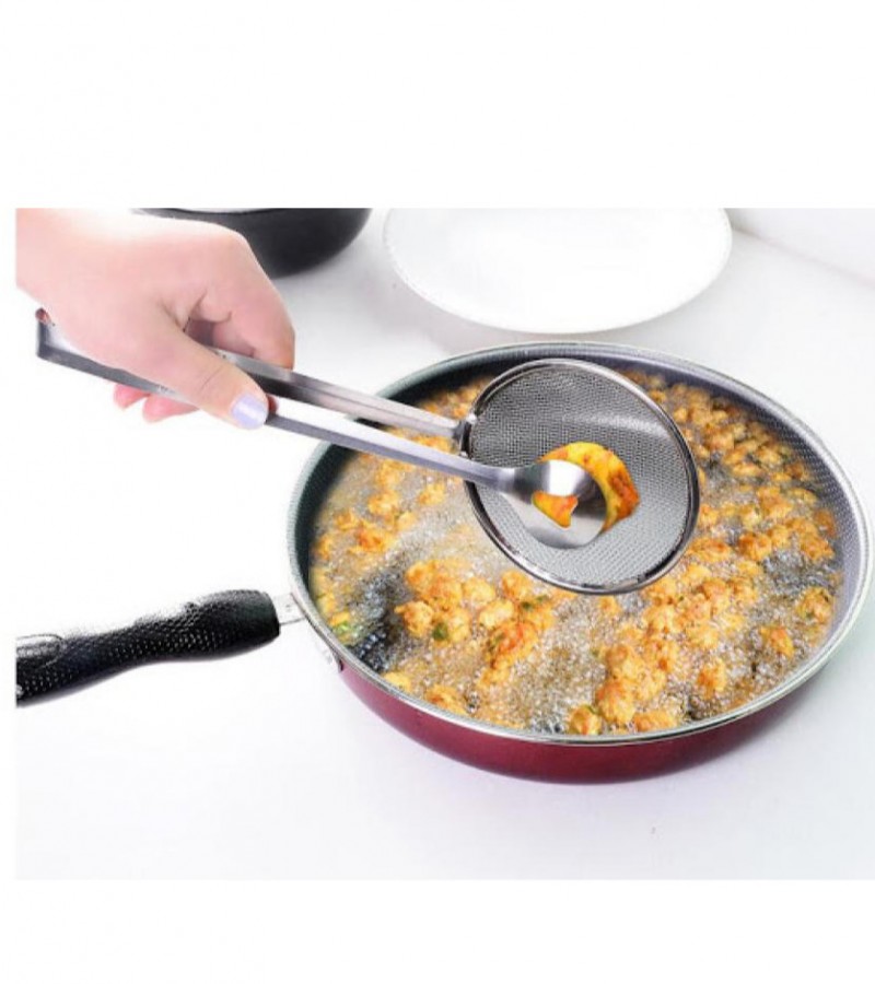 YIBO Stainless steel kitchen colander filter spoon Fried food scoop oil