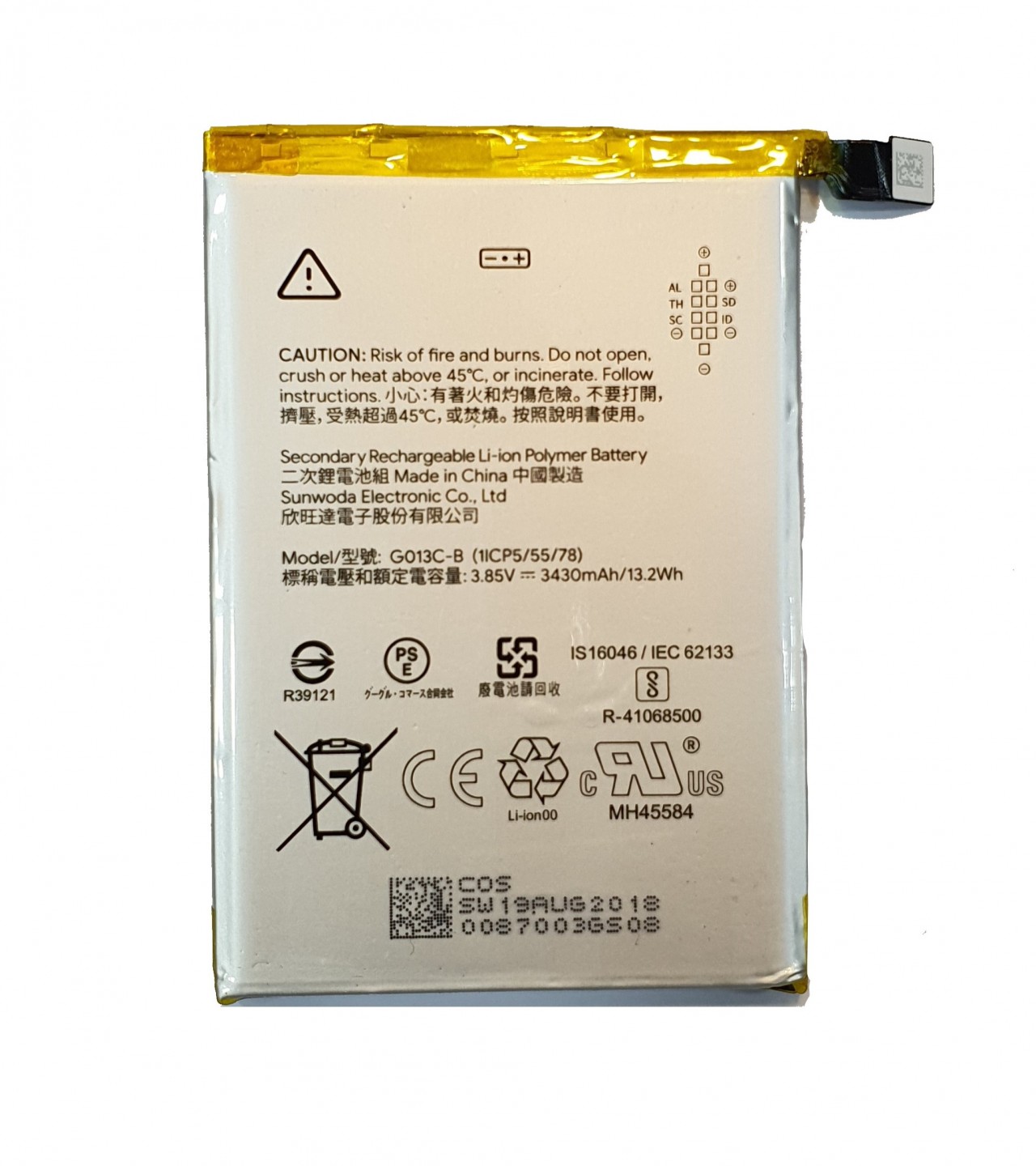 G013C-B Battery For Google Pixel 3xl 3XL 3 XL Capacity-3430mAh - Sale ...