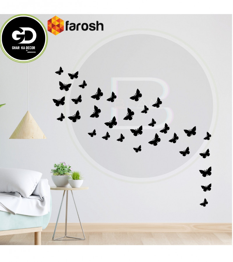 Pack of 30 wooden butterflies - double tape is included in pack