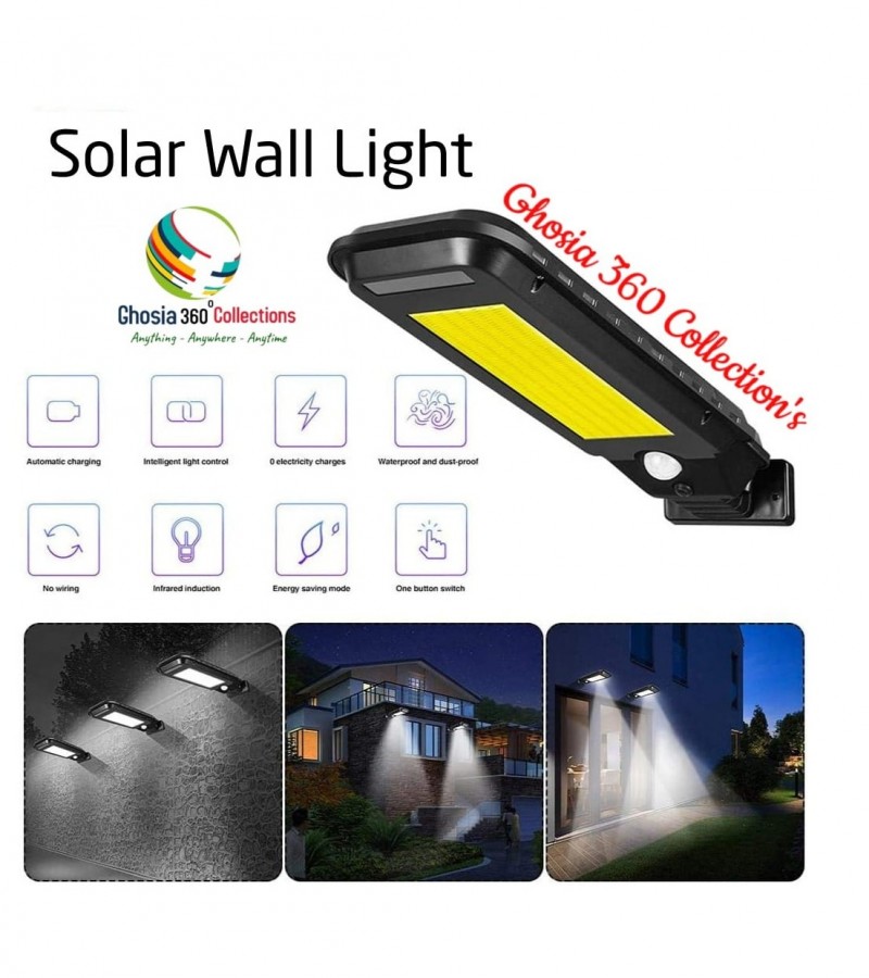 ​100 COB Outdoor Solar induction Street Motion Sensor Wall Lamp