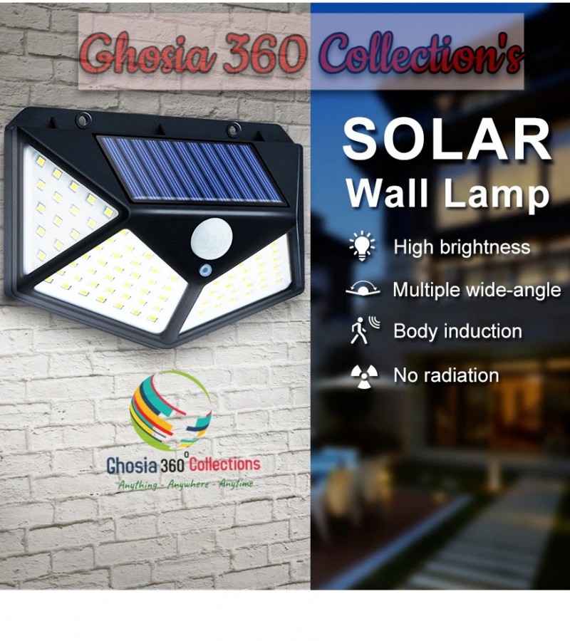 114 LED Solar Lamp Outdoor Waterproof Solar Powered spotlights PIR