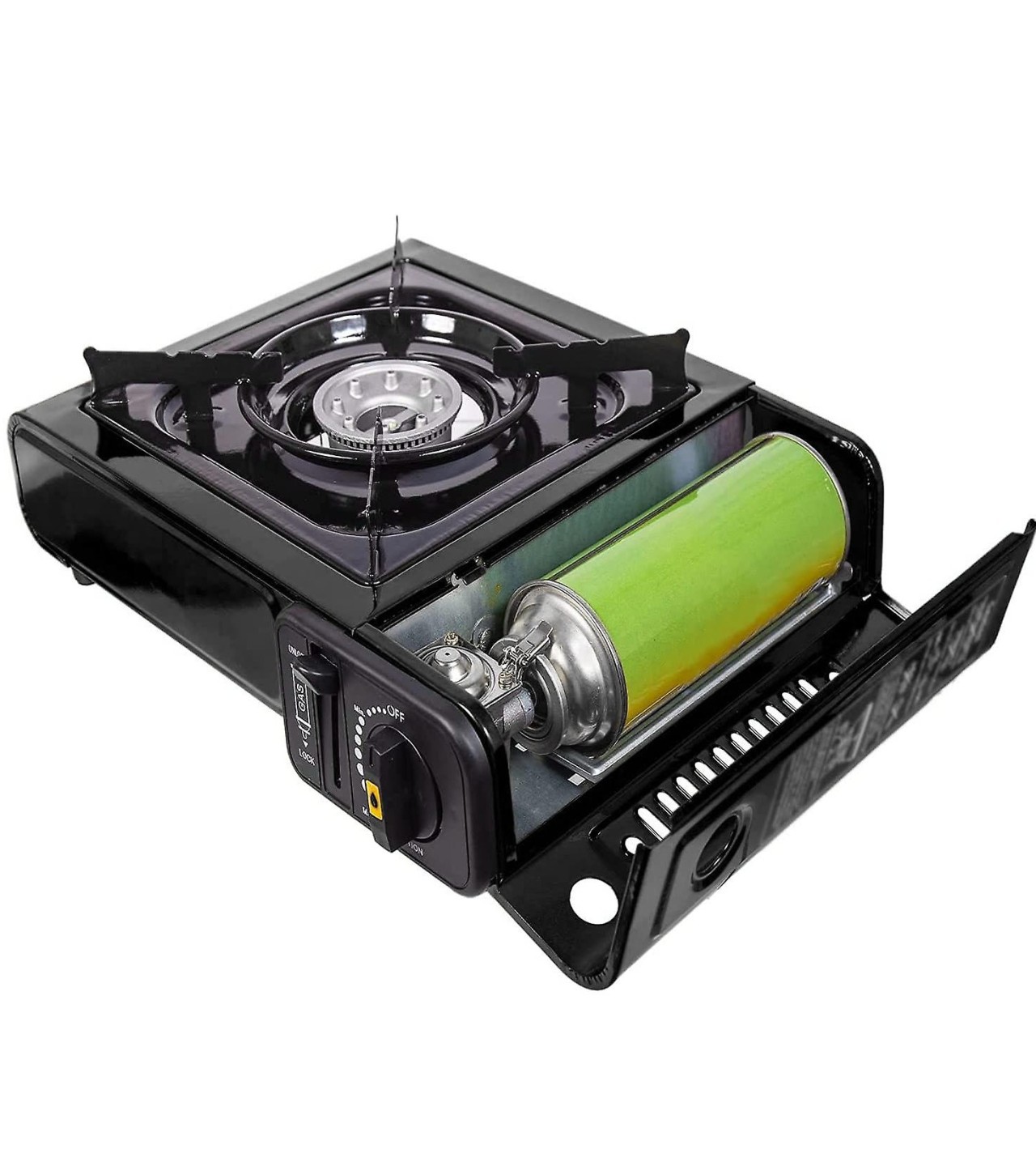 2 in 1 Portable Stove With Dual Bottle Gas & Cylinder Stove with Carrying