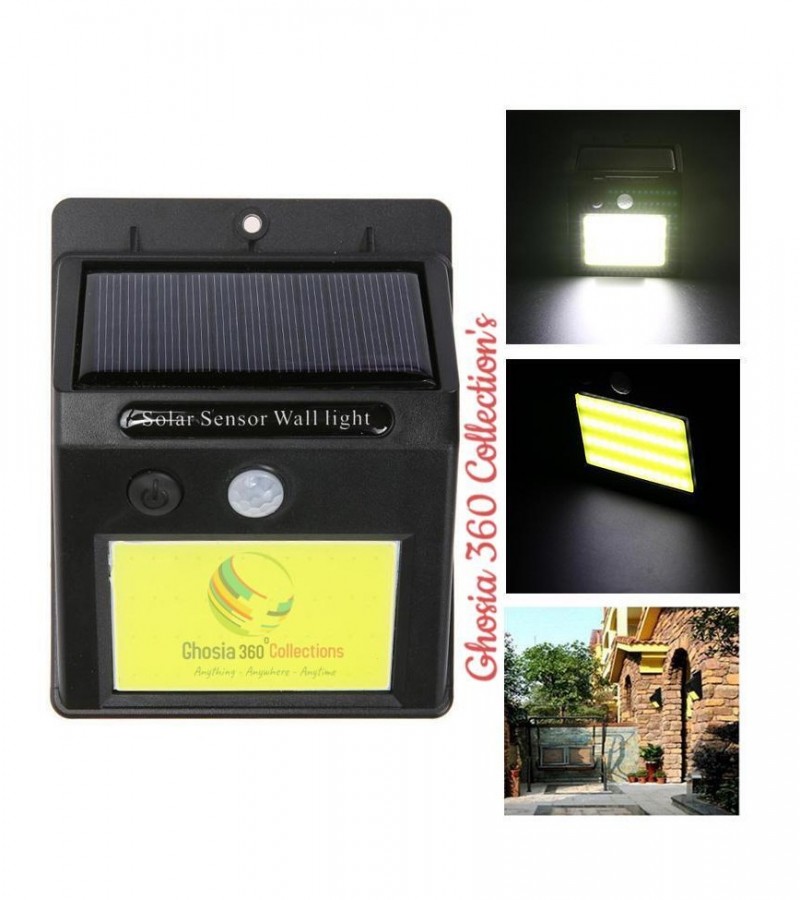 48LED COB Solar Light Human Infrared PIR Motion Sensor Wall Lamp Security Outdoor Lighting