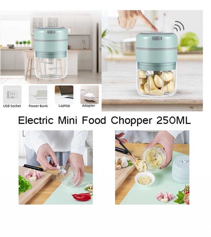 Best Portable Electric Wireless Mini Food Chopper 250ml