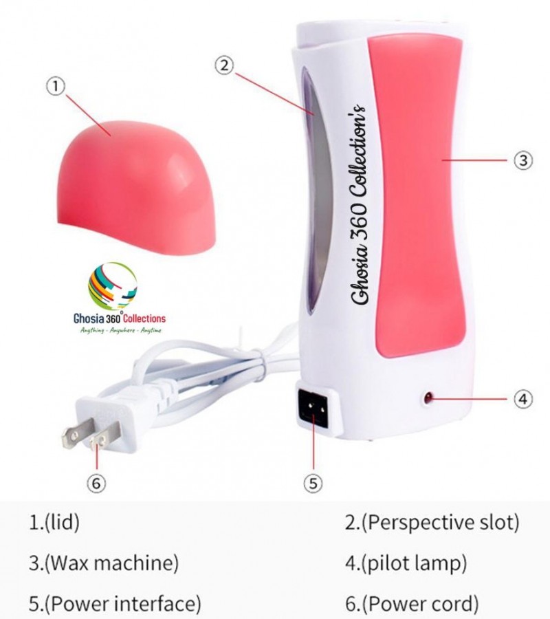 Electric Depilatory Heater With Wax Strips Pack