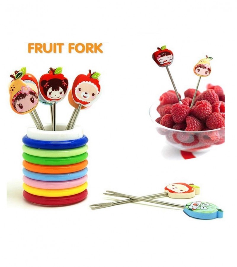 Food Fruit Fork Sticks- Multi-Colors