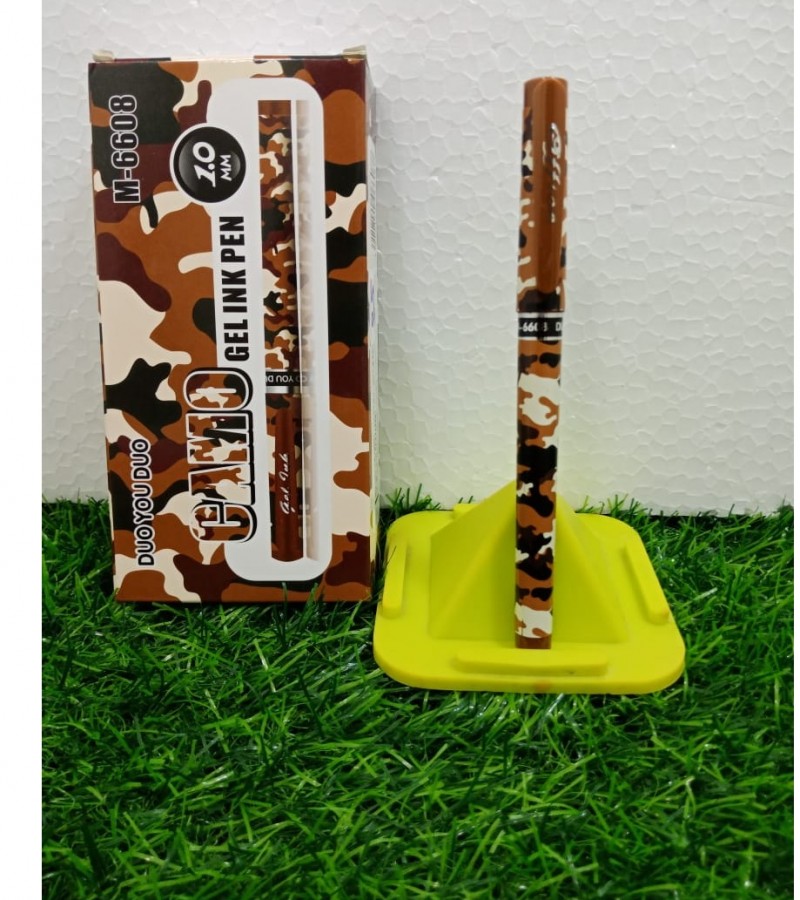 Ghosia 360 Collections Camo Gel Ink Pen Army style - M-6608