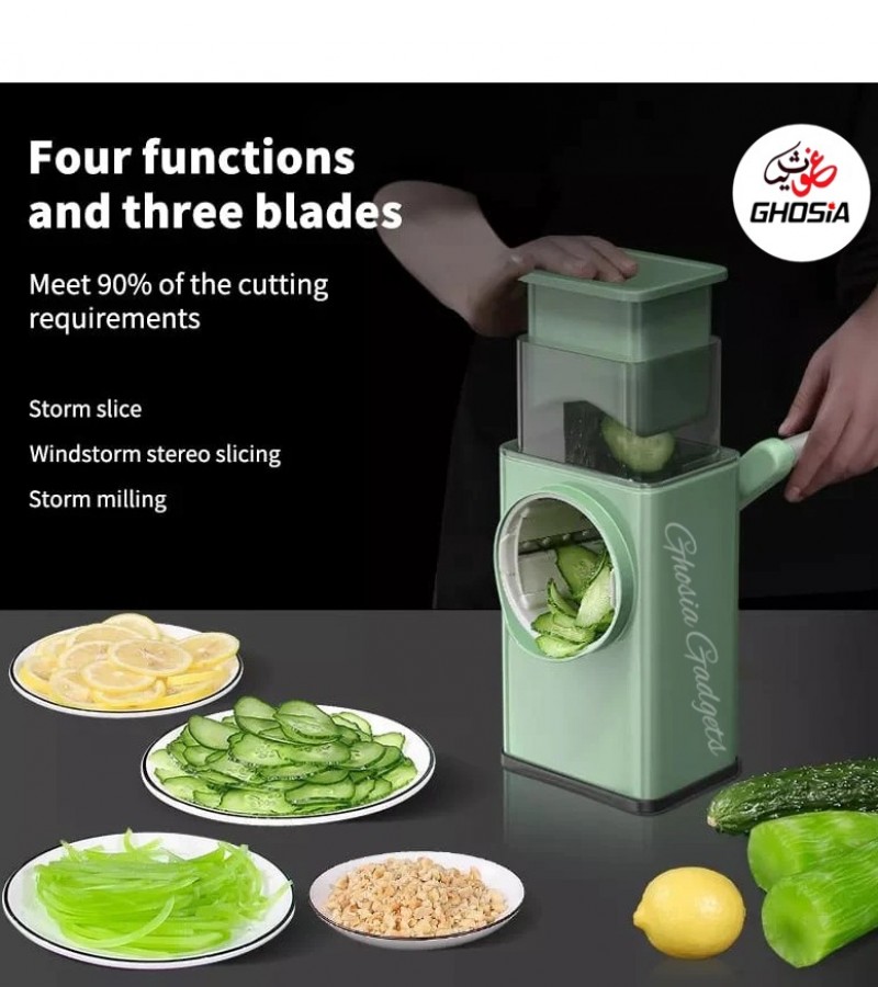 Multi-function Vegetable Cutter Shredding Artifact Grater Manual Intelligent Food Processor
