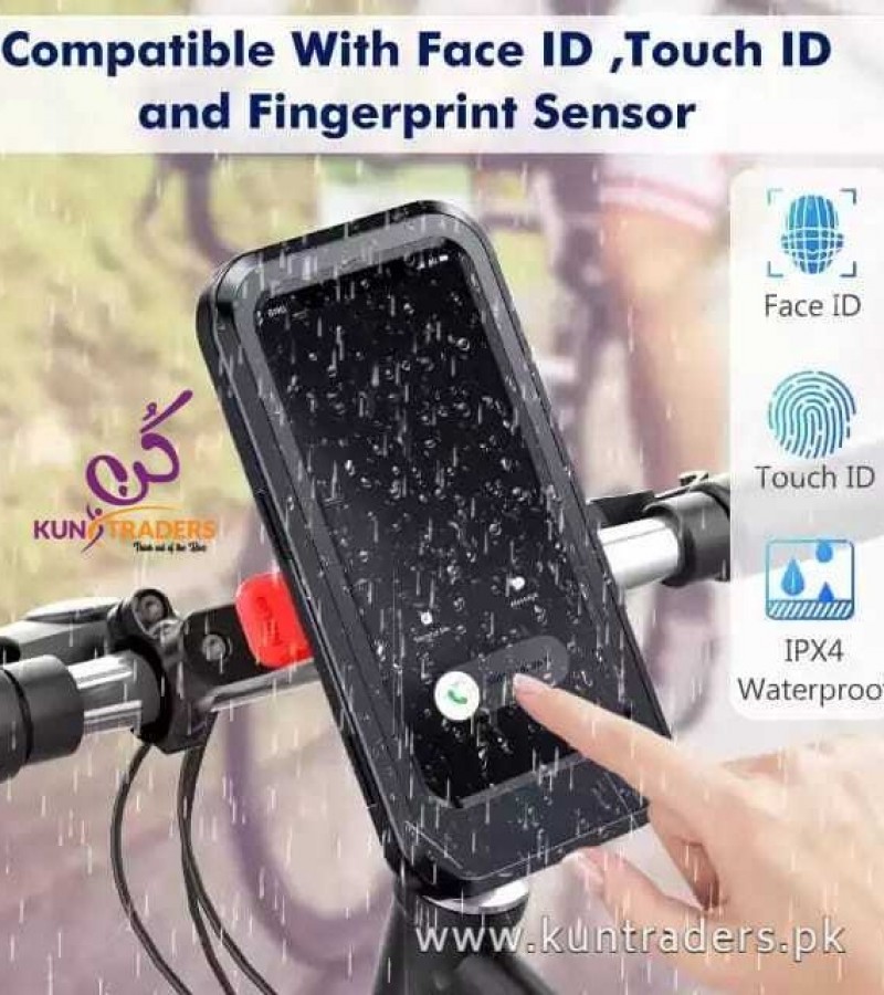 Rain-proof Phone Holder Bike Phone Mount Bag Bicycle Handlebars Cell Phone Holder for Motorcycle