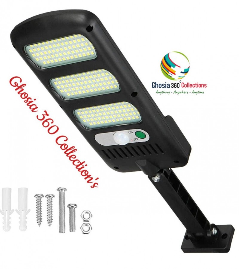 Solar Street Lights Outdoor 213 LEDs Solar Powered Flood Lights IP65 Waterproof Motion Sensor
