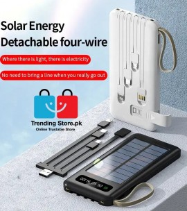 10,000mAh Solar Power Bank for Daily Use Plus 20,000mAh Solar Panel Charger  for Outdoor Use