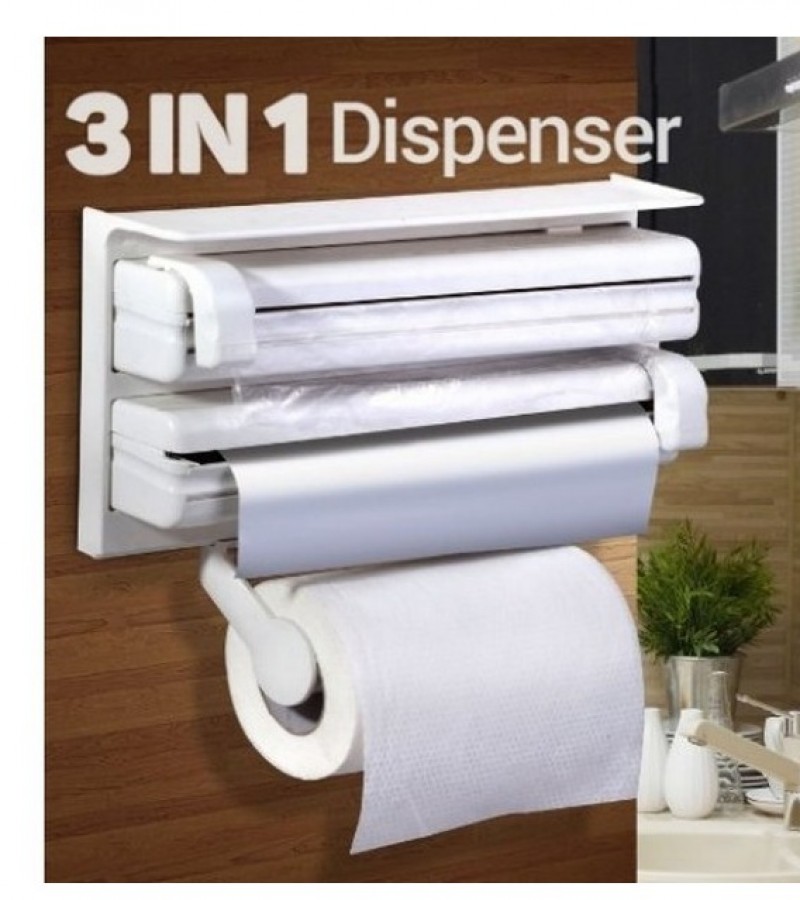 Tripple Paper Tissue Dispenser 3 in 1