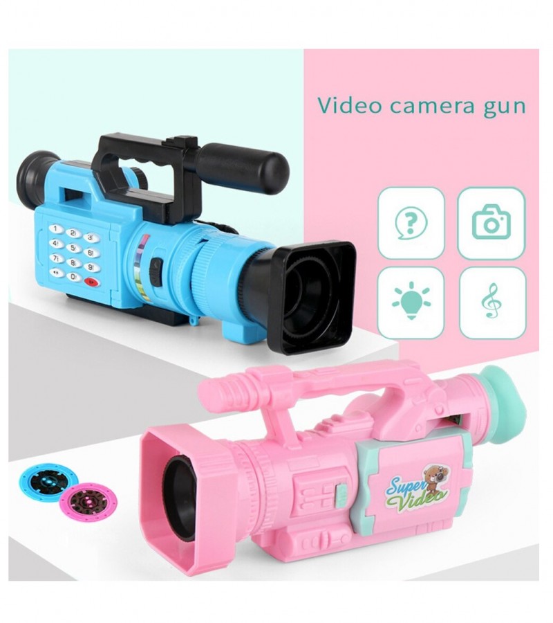 Video Movie Camera With Light & Music for Kids