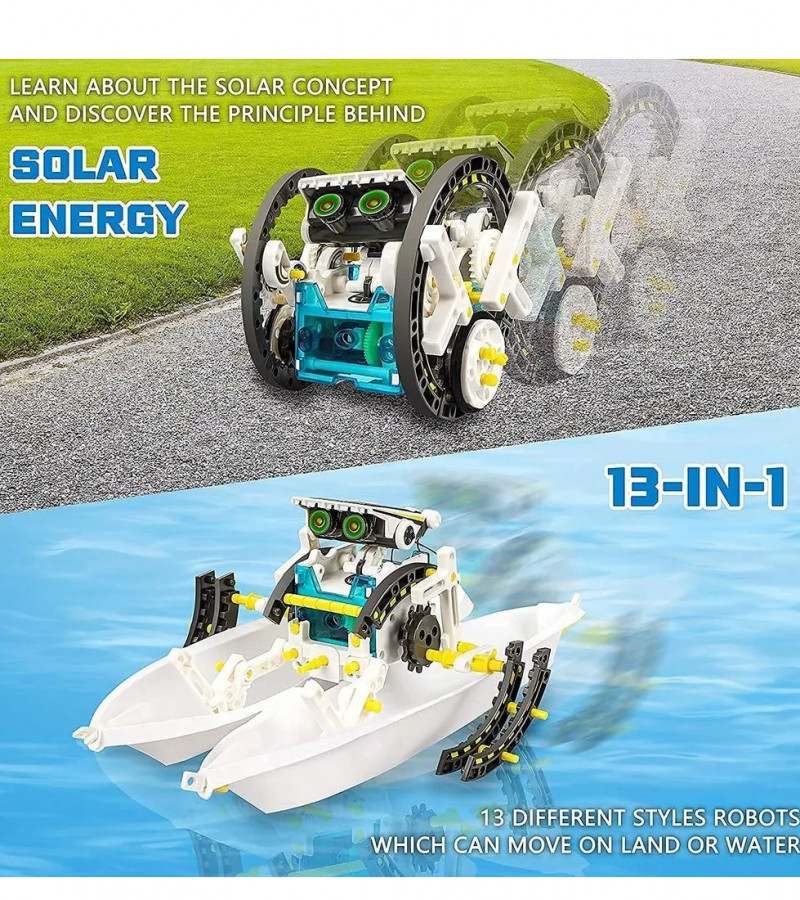 14 in Solar Robot DIY Educational Kit Build Your Own Robot Kit