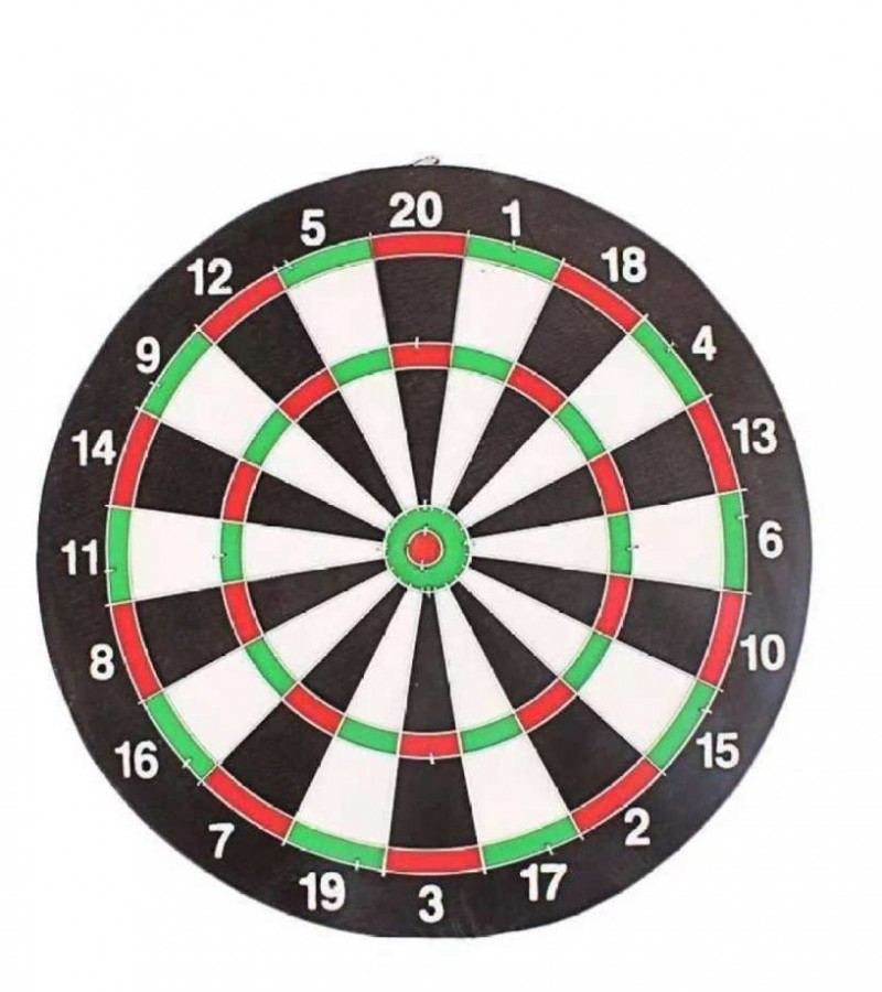 2 in 1 Double Sided Dart Board Game with 6 Darts