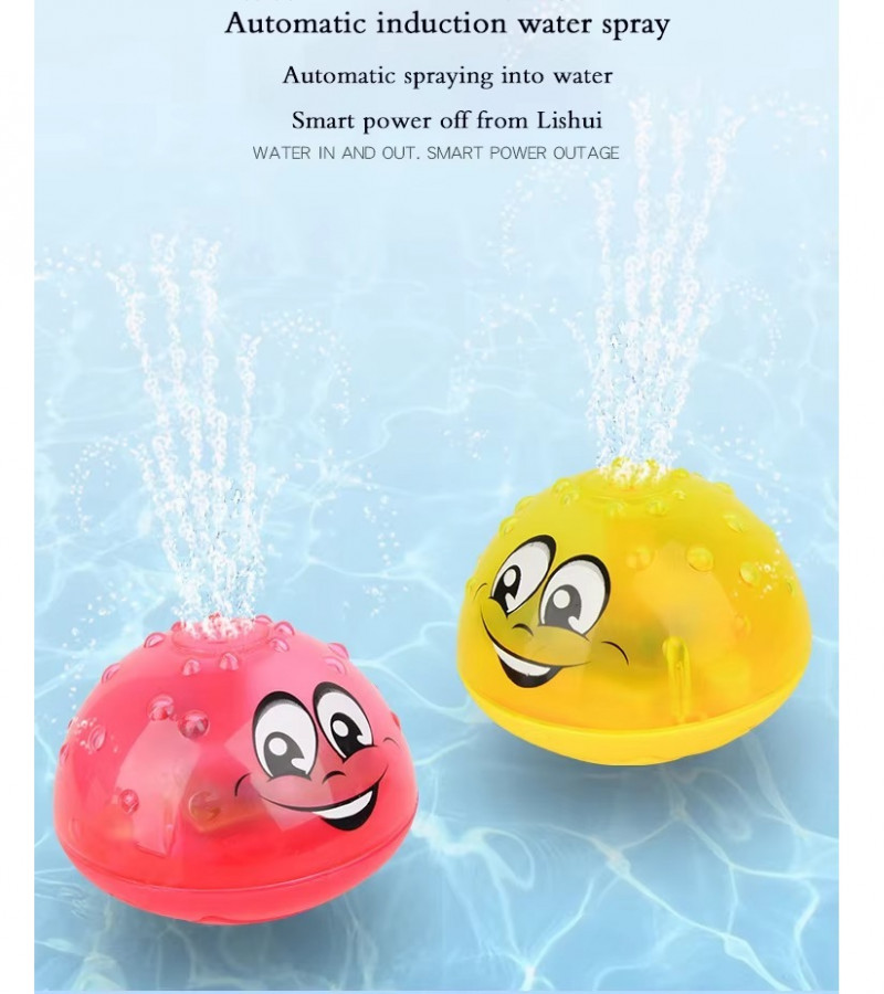 2 in 1 Electric Induction Water Spray Toy Space UFO Car Toys Creative Rotating Toy with Music and LED Flashing Light