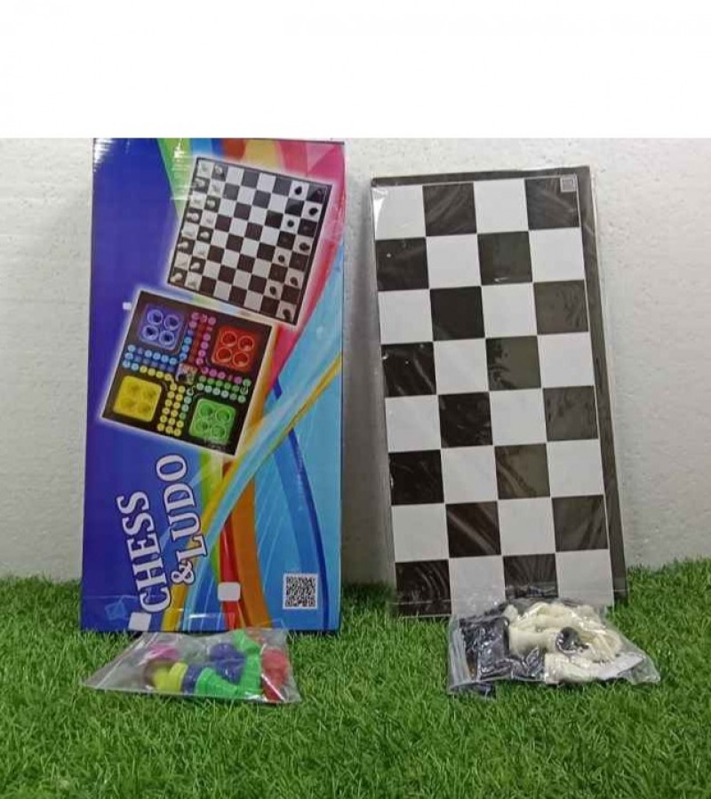 2 in One Pack of Ludo & Chess Primer Quality