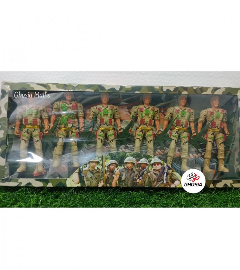 6 Pcs War Force Set - Solider-Military toy for kids (Special Mission)- 15893