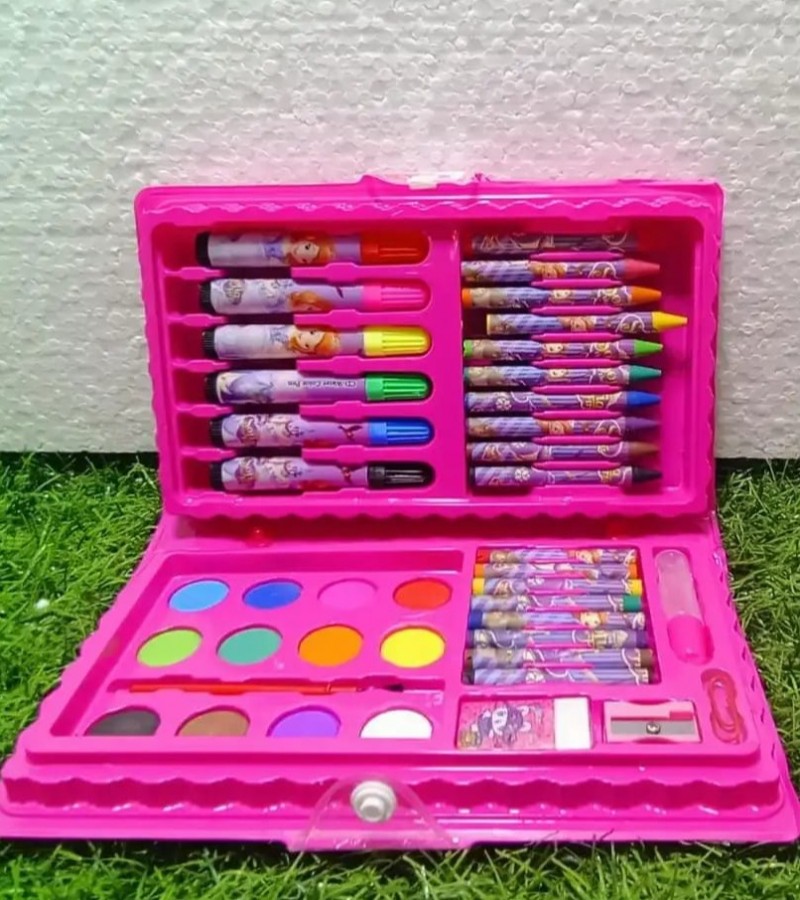 68 Pcs Drawing Art Kit Oil Pastels,Crayons,Colored Pencils,Paint Brush,Watercolor Cakes,Art Supplies
