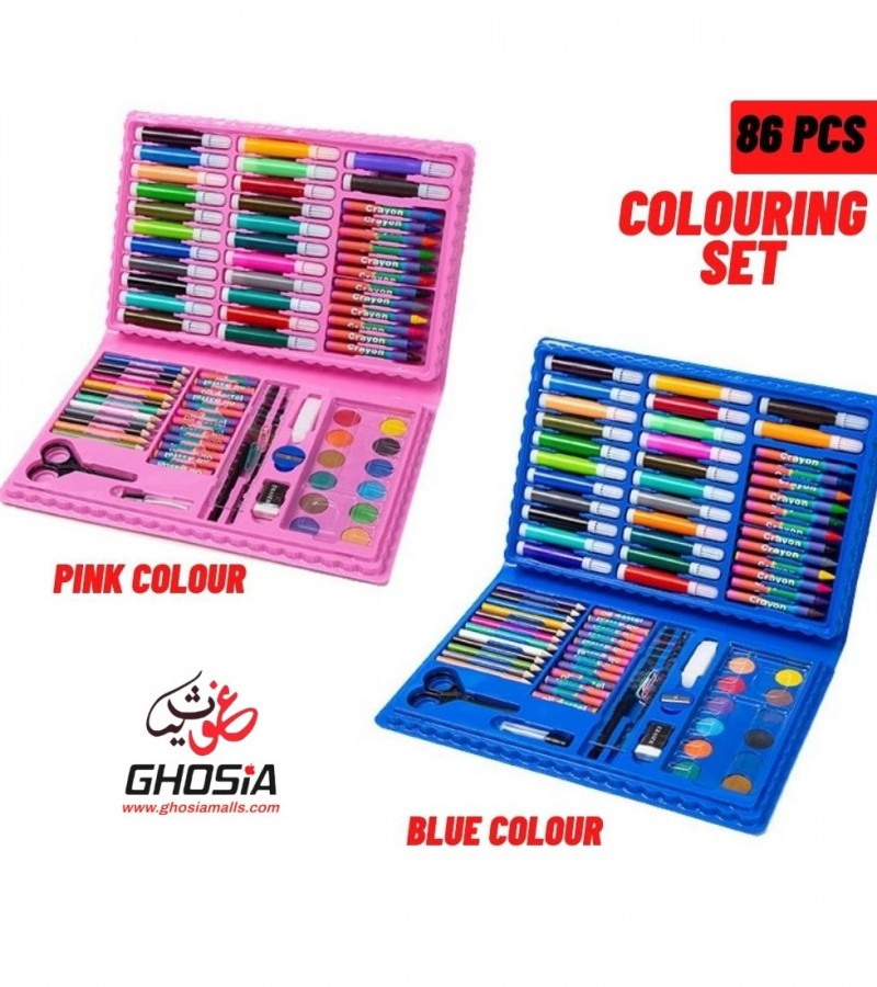 86 PCS Crayon Water Pen Children School Stationery Set for Kids