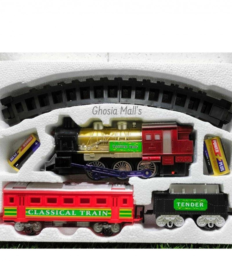 Battery Operated Simulation Electric Train & Train Set with Wide Size Track- 7199